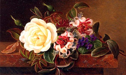 Famous Classic Flowers Art Collection