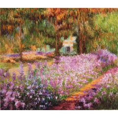 Irises in Monet’s Garden Painting Reproduction