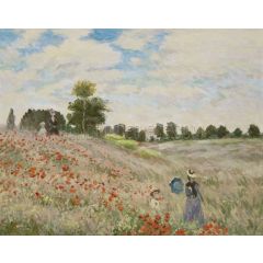 Poppies at Argenteuil Painting Reproduction