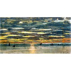 Sunset over the Sea Painting Reproduction
