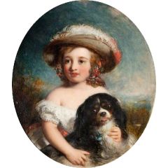 Love me, love my dog Painting Reproduction