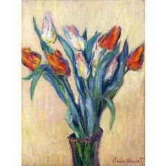 Vase of Tulips Painting Reproduction