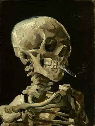 Famous Painting: Skull with Burning Cigarette