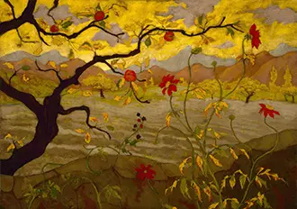 Famous Painting: Apple Tree with Red Fruit